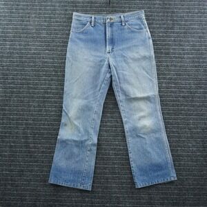 Rustler Bootcut Leg Jeans Mens 31x28 Light Wash Blue Vintage 60s USA Made
